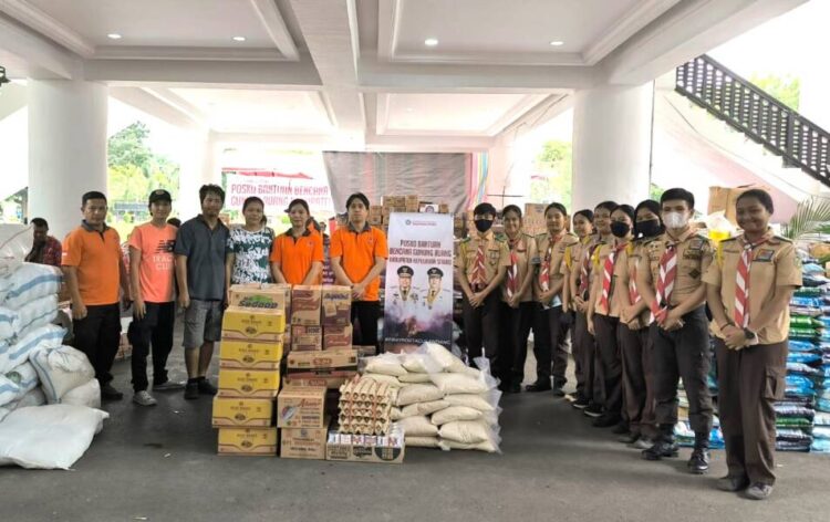 Dewan Saka SAR Manado Bantu Posko Bantuan Bencana Gunung Ruang Sulawesi Utara